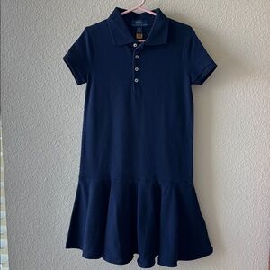 Girl’s Polo Ralph Lauren Pique Polo Dress, 6X
